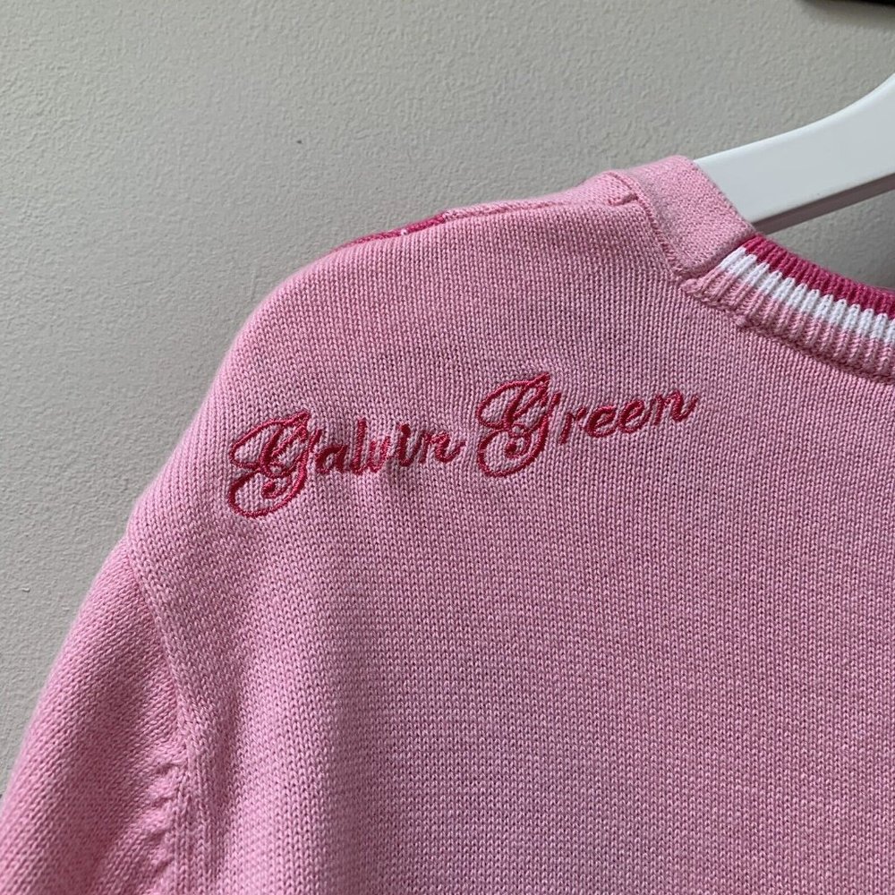 Galvin Green Women's Cathy Sweater Golf Jumper Size Medium Pink NEW Argyle - Picture 7 of 10